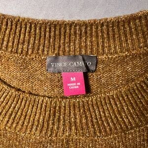 Vince Camuto Mustard Knit Sweater